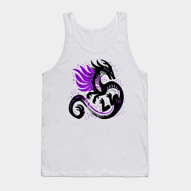 Ace Pride Flag Dragon Tank Top by Things By Diana